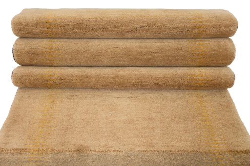 Full view of 1980s Lori rug from Iran / Persia, 290 × 89 cm in Brown tones