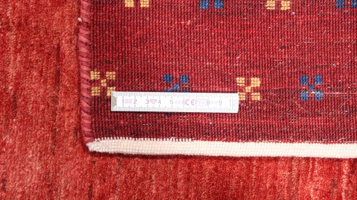 Full view of New Lori rug from Iran / Persia, 239 × 173 cm in Red tones