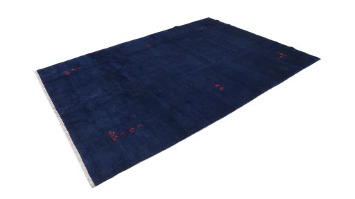 Corner detail of 1980s Lori rug showing border pattern and Wool pile