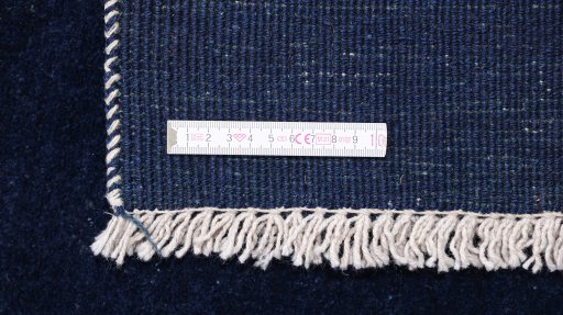 Close-up detail of 1980s Lori rug from Iran / Persia showing Wool weave