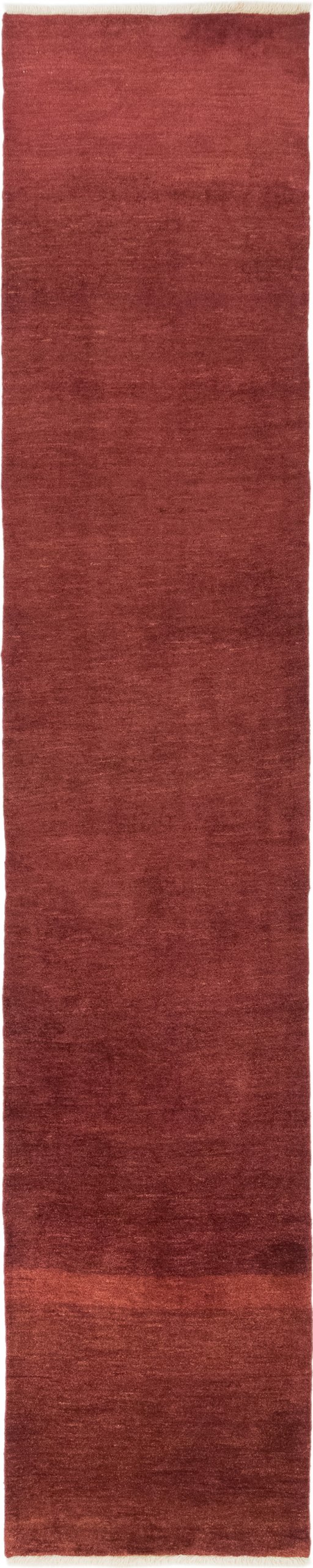 Full view of New Lori rug from Iran / Persia, 373 × 74 cm in Red tones