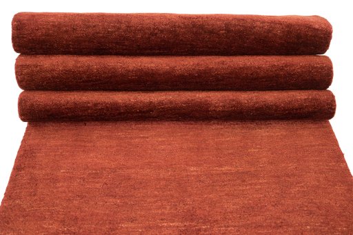 Full view of New Lori rug from Iran / Persia, 373 × 74 cm in Red tones