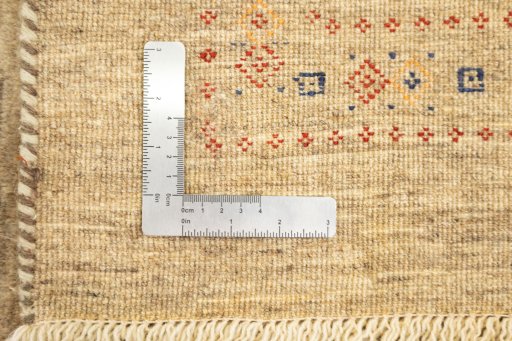Close-up detail of New Lori rug from Iran / Persia showing Wool weave