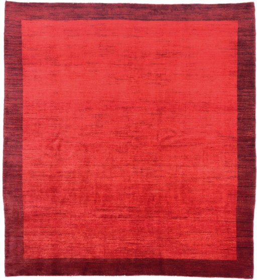 Full view of New Lori rug from Iran / Persia, 226 × 211 cm in Red tones
