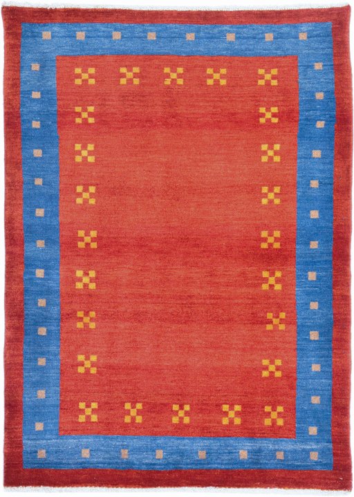 Full view of New Lori rug from Iran / Persia, 142 × 104 cm in Red tones