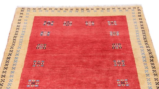 Surface texture of New Lori rug with natural Wool and intricate pattern