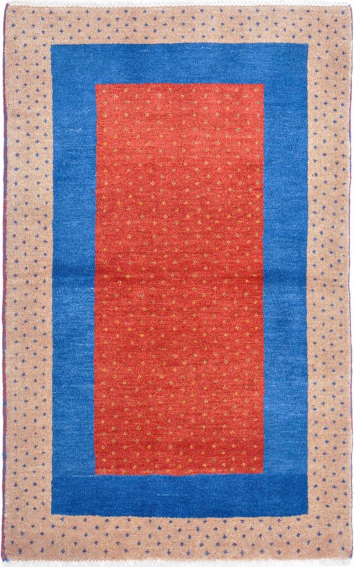 Full view of New Lori rug from Iran / Persia, 130 × 84 cm in Red tones