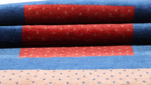 Close-up detail of New Lori rug from Iran / Persia showing Wool weave