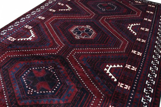 Central medallion detail of 2000s Lori rug from Iran / Persia
