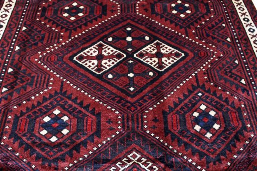 Central medallion detail of 2000s Lori rug from Iran / Persia