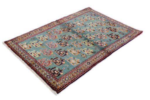 Close-up detail of New Lori rug from Iran / Persia showing Wool weave