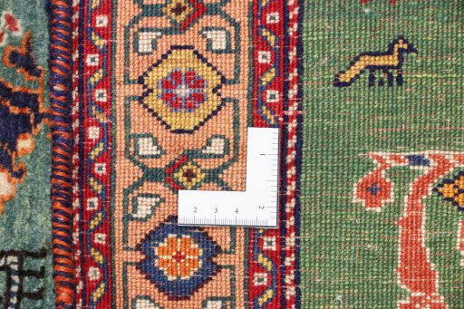 Full view of New Lori rug from Iran / Persia, 150 × 100 cm in Green tones