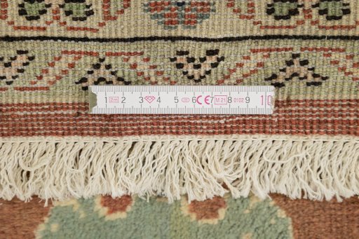 Full view of New Mahal rug from Iran / Persia, 300 × 224 cm in Red tones