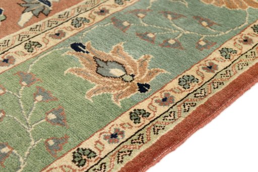 Central medallion detail of New Mahal rug from Iran / Persia
