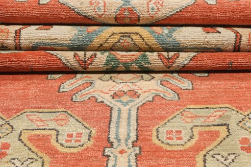 Central medallion detail of 1990s Malayer rug from Iran / Persia