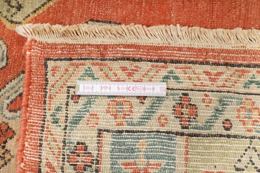Full view of 1990s Malayer rug from Iran / Persia, 180 × 81 cm in Red tones