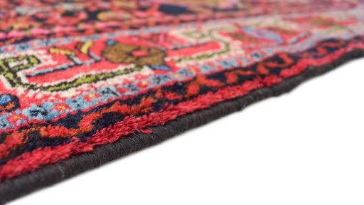 Central medallion detail of 1920s Malayer rug from Iran / Persia