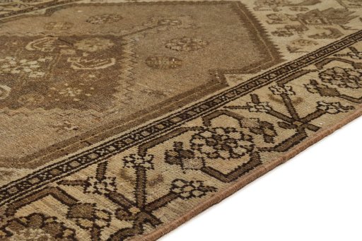 Central medallion detail of 1900s Malayer rug from Iran / Persia