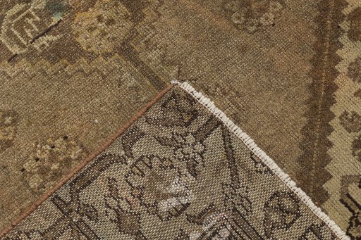 Full view of 1900s Malayer rug from Iran / Persia, 160 × 97 cm in Brown tones