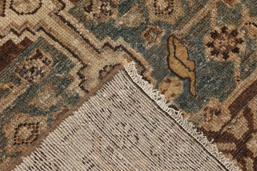 Central medallion detail of 1920s Malayer rug from Iran / Persia