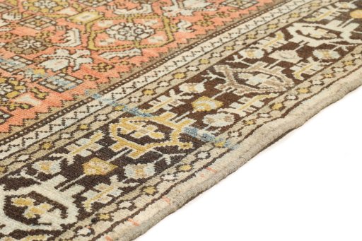 Central medallion detail of 1920s Malayer rug from Iran / Persia