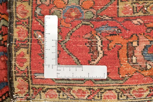 Full view of 1900s Malayer rug from Iran / Persia, 205 × 145 cm in Blue tones