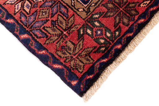 Central medallion detail of 1975s Malayer rug from Iran / Persia