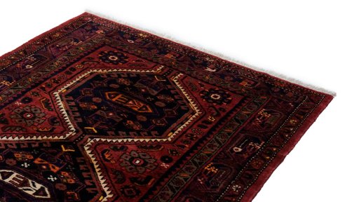 Surface texture of New Malayer rug with natural Wool and intricate pattern