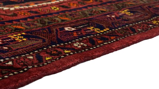 Central medallion detail of New Malayer rug from Iran / Persia