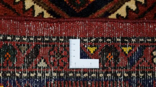 Full view of New Malayer rug from Iran / Persia, 235 × 128 cm in Multi Color tones