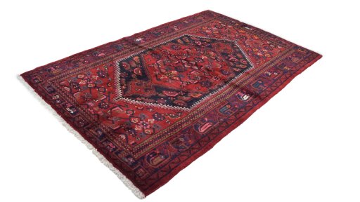 Close-up detail of New Malayer rug from Iran / Persia showing Wool weave