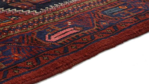 Central medallion detail of New Malayer rug from Iran / Persia