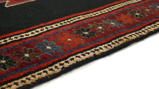 Central medallion detail of 1990s Malayer rug from Iran / Persia