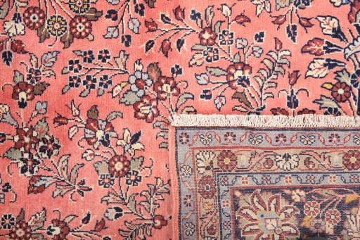 Full view of 2000s Mehraban rug from Iran / Persia, 255 × 253 cm in Red tones