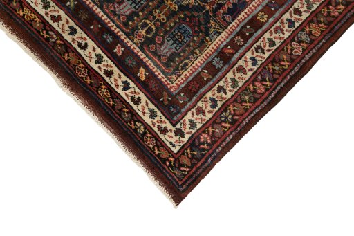 Central medallion detail of 1930s Meshkin rug from Iran / Persia