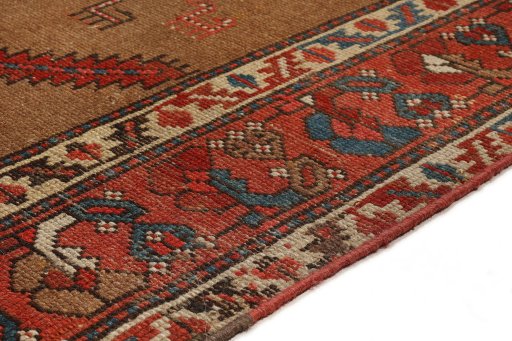 Central medallion detail of 1900s Sarab rug from Iran / Persia