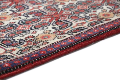 Central medallion detail of 1990s Senneh rug from Iran / Persia