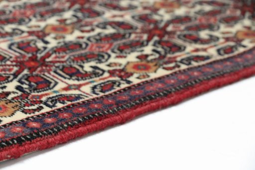 Central medallion detail of 1990s Senneh rug from Iran / Persia