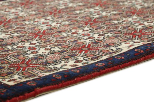 Central medallion detail of 1960s Senneh rug from Iran / Persia