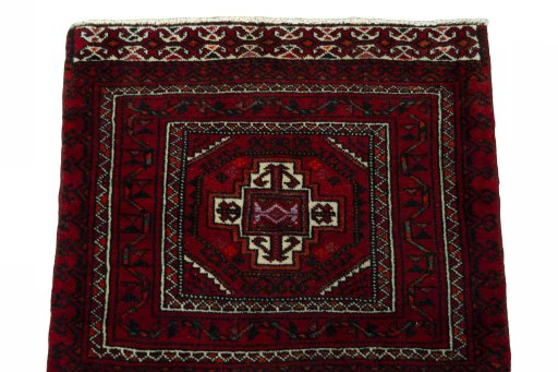 Surface texture of 2000s Shiraz rug with natural Wool and intricate pattern