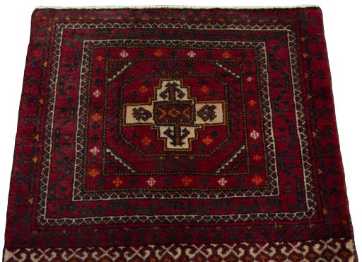 Surface texture of 2000s Shiraz rug with natural Wool and intricate pattern