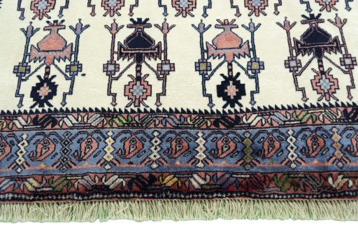 Central medallion detail of New Sirjan rug from Iran / Persia