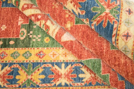 Full view of New Sultanabad rug from Afghanistan, 210 × 151 cm in Multi Color tones