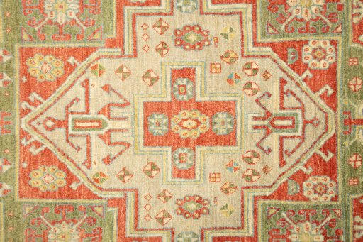 Central medallion detail of New Sultanabad rug from Afghanistan