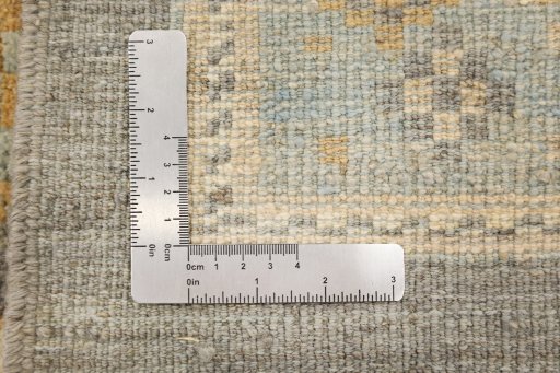 Close-up detail of New Sultanabad rug from Iran / Persia showing Wool weave