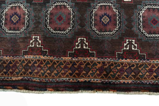 Central medallion detail of 2000s Torkaman rug from Iran / Persia