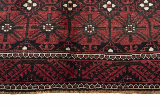 Central medallion detail of 2000s Torkaman rug from Iran / Persia