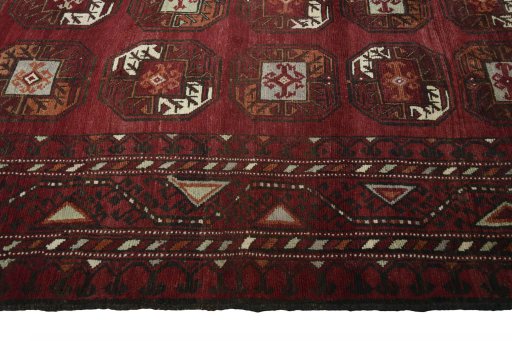 Central medallion detail of 2000s Torkaman rug from Iran / Persia