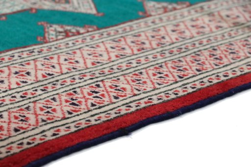 Central medallion detail of New Torkaman rug from Iran / Persia