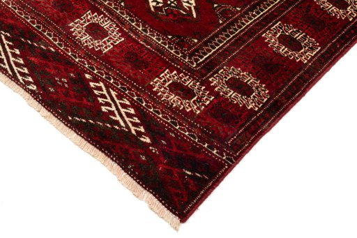 Central medallion detail of 2017s Torkaman rug from Iran / Persia